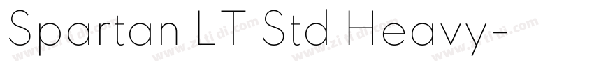 Spartan LT Std Heavy字体转换